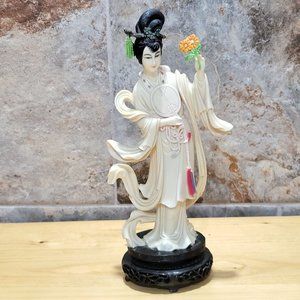 VTG Vita Hong Kong Geisha Woman Asian Girl Figurine Statue Celluloid Painted Dec